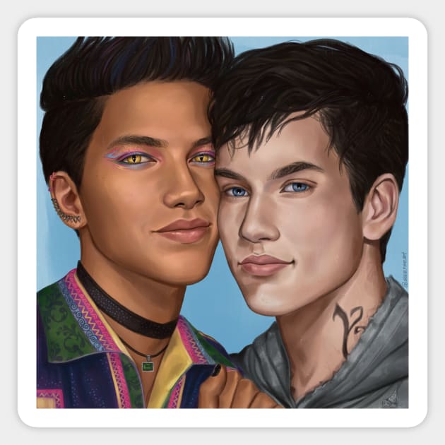 Malec Photobooth Pic Sticker by AlanaReneArt